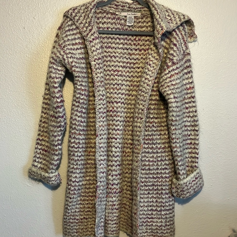 Free People Multicolor Knit Cardigan